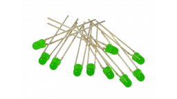 LED Ø 3mm green, approx. 10 pieces